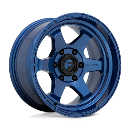 17x9 Fuel D739 SHOK Dark Blue Wheel 5x5 (-12mm)