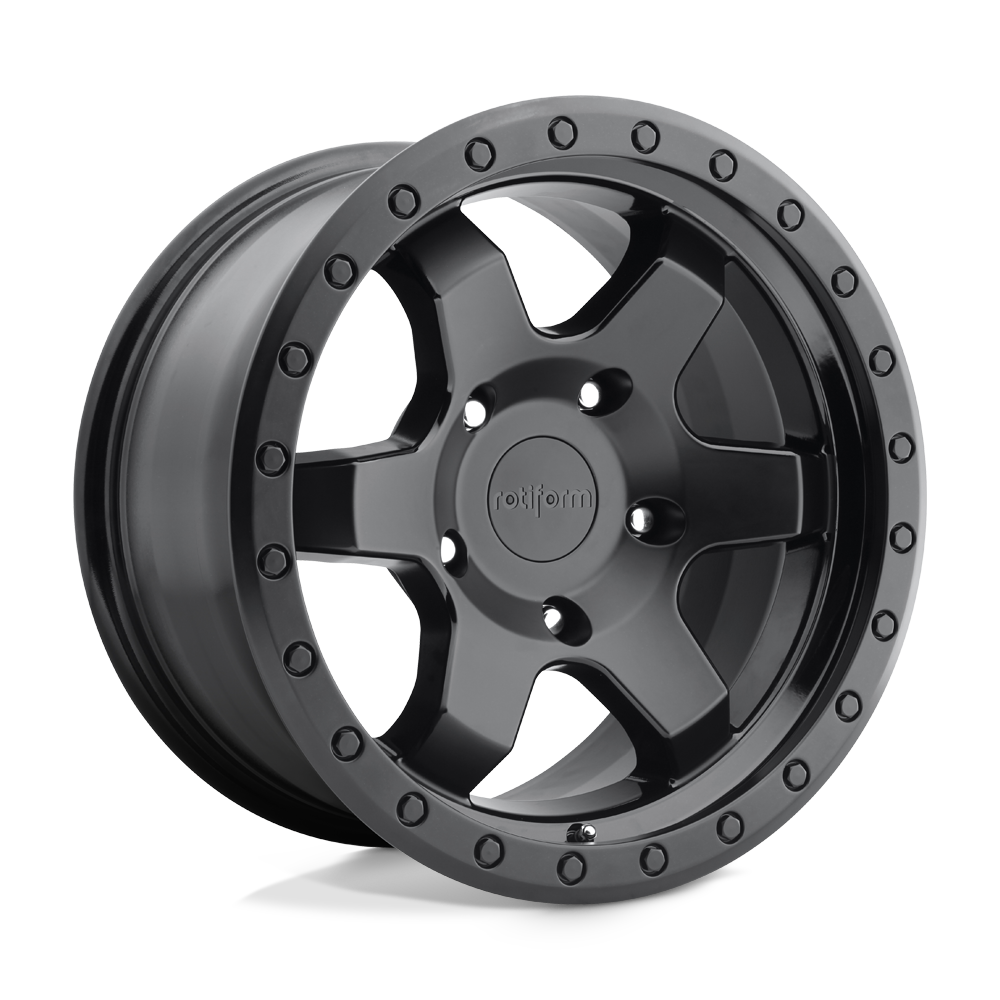 17x9 Rotiform R151 SIx-OR MATTE BLACK Wheel 6x5.5 (1mm)