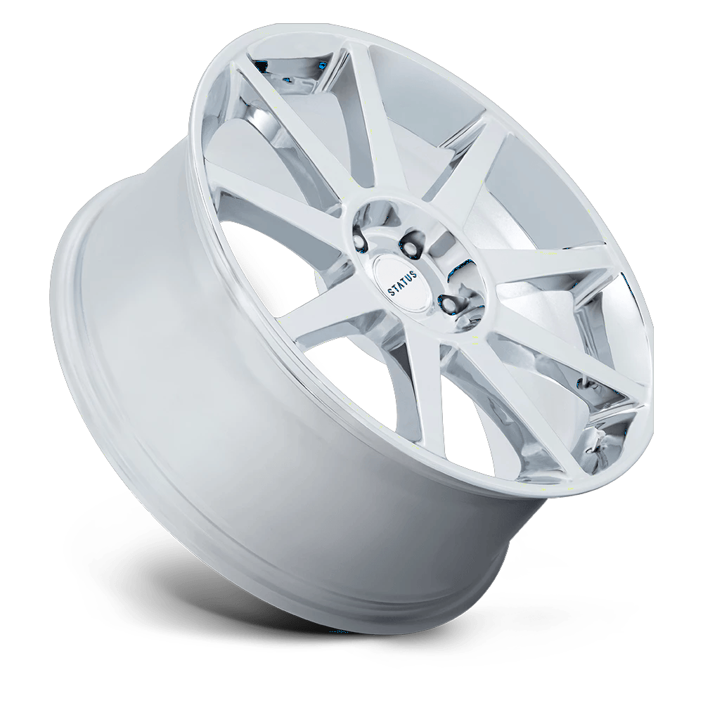 22x9.5 Status Mammoth Chrome Wheel 5x5 (30mm)