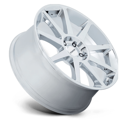 22x9.5 Status Mammoth Chrome Wheel 5x5 (30mm)