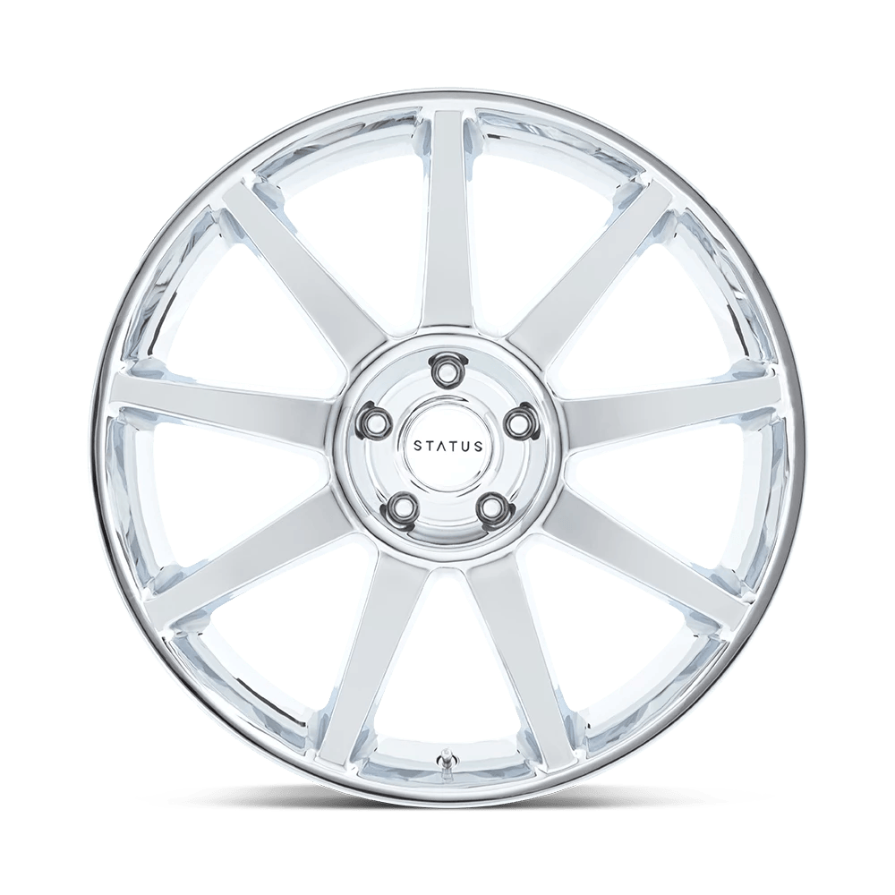 22x9.5 Status Mammoth Chrome Wheel 5x5 (30mm)
