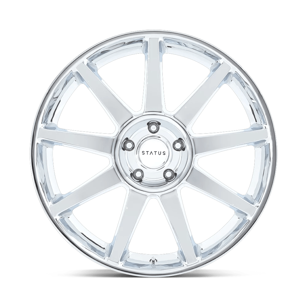 22x9.5 Status Mammoth Chrome Wheel 5x5 (30mm)