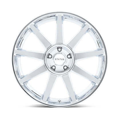 22x9.5 Status Mammoth Chrome Wheel 5x5 (30mm)