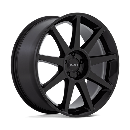 22x9.5 Status Mammoth Gloss Black Wheel 5x4.5 (30mm)