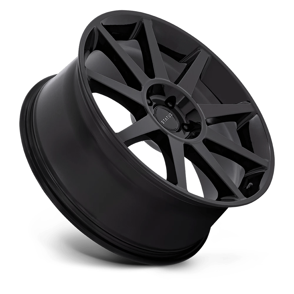 22x9.5 Status Mammoth Gloss Black Wheel 5x4.5 (30mm)