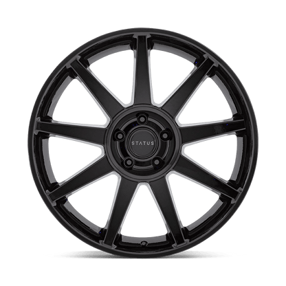 22x9.5 Status Mammoth Gloss Black Wheel 5x5 (30mm)