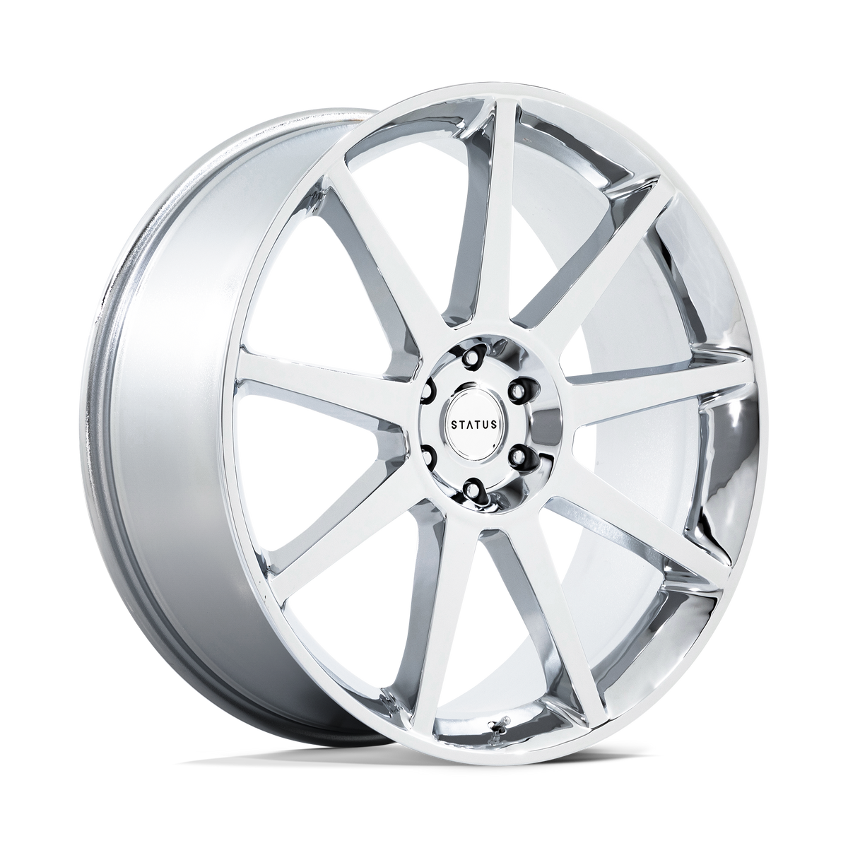 22x9.5 Status Mammoth Chrome Wheel 5x112 (20mm)