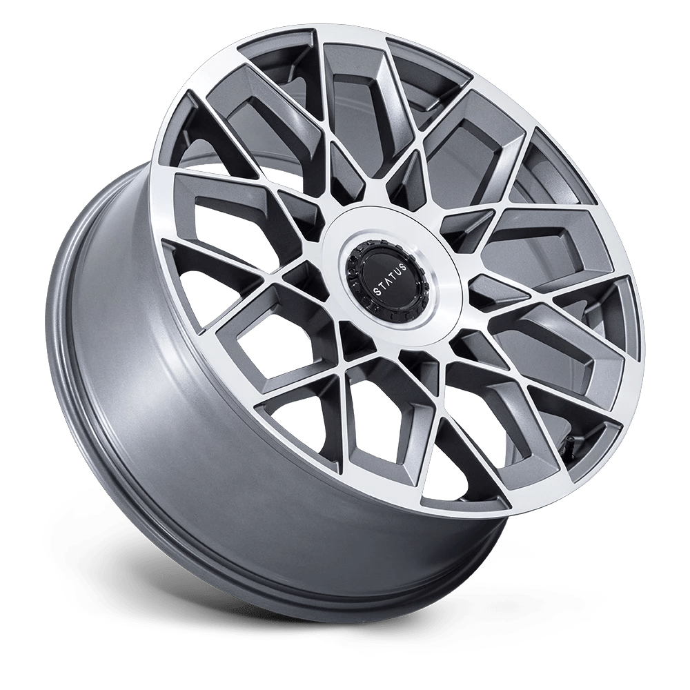 24x10 Status ST005 Matrix Anthracite Mirrored Wheel 5x112/5x120 (20mm)