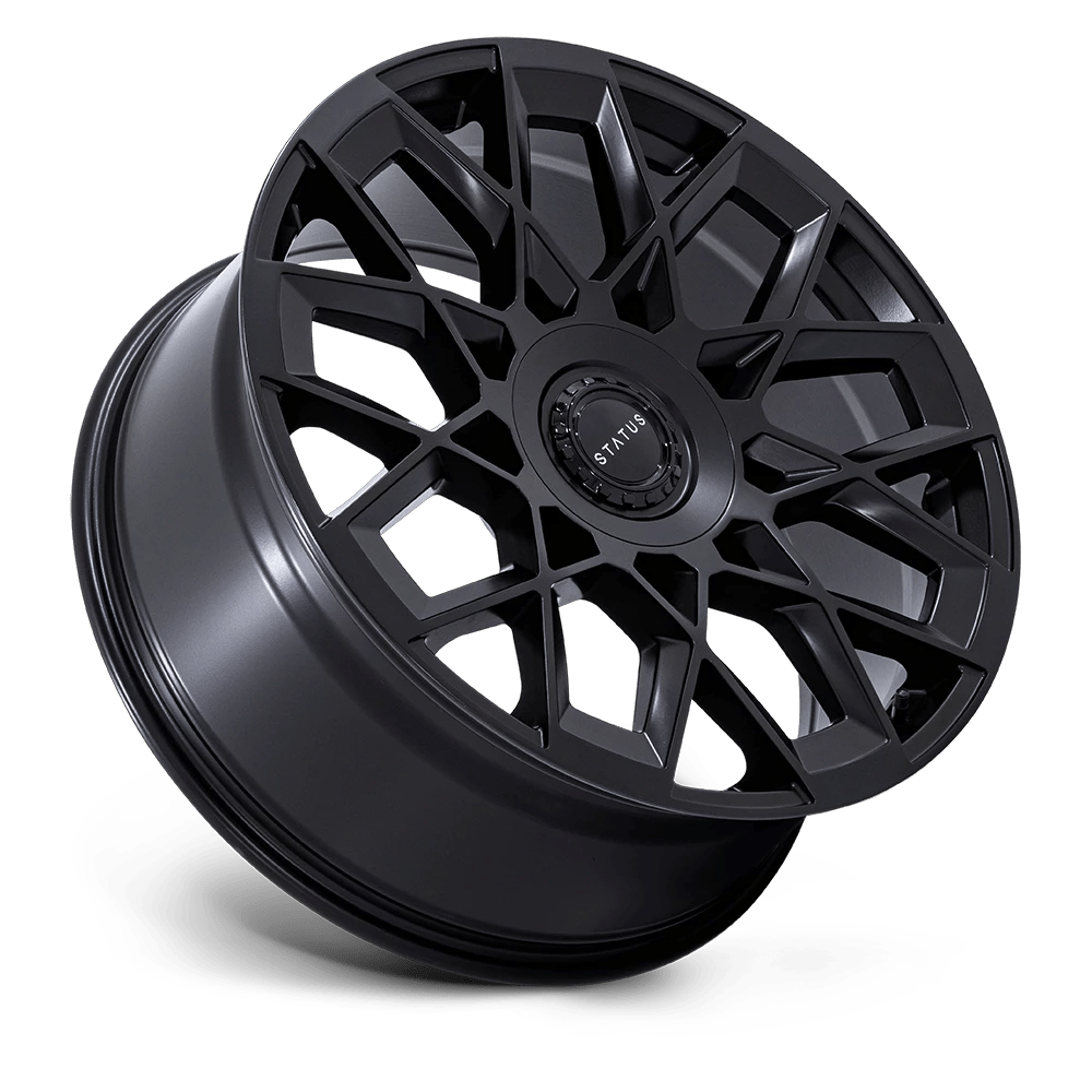 24x10 Status ST005 Matrix Matte Black Wheel 5x120/5x130 (35mm)