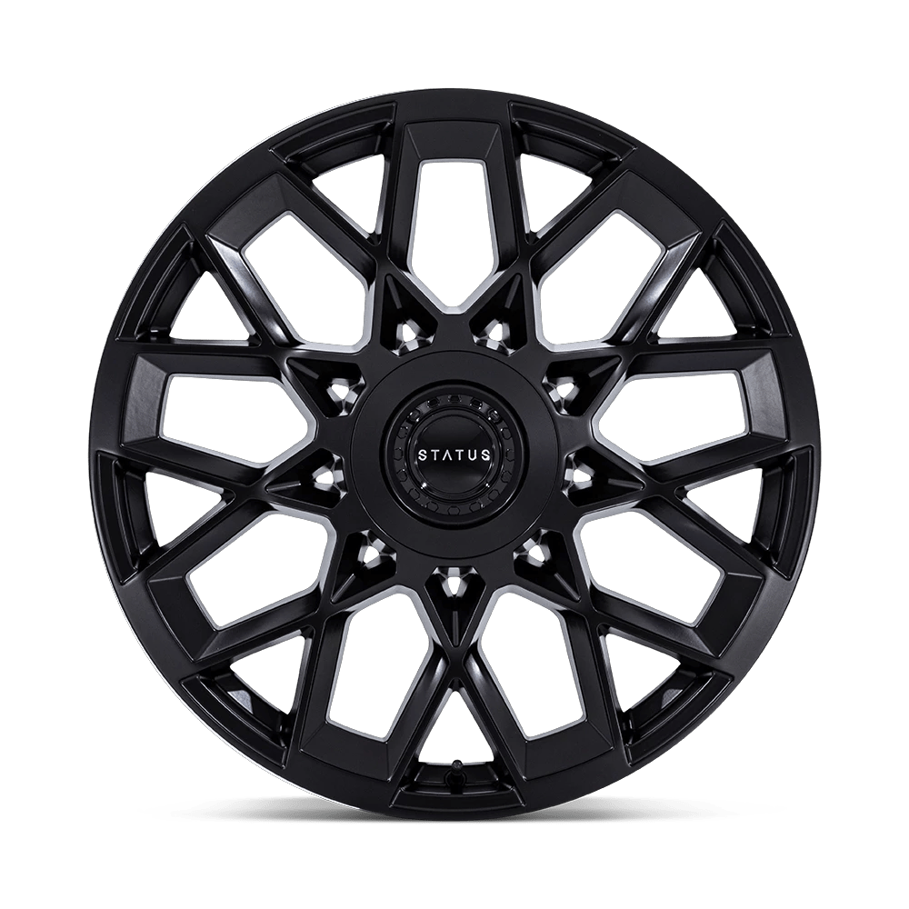 24x10 Status ST005 Matrix Matte Black Wheel 5x120/5x130 (35mm)