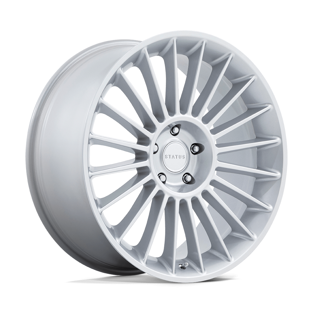 22x9.5 Status Venti Gloss Silver Wheel 5x130 (30mm)