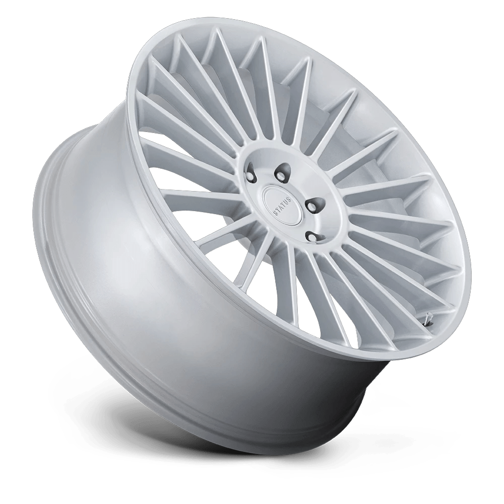 22x9.5 Status Venti Gloss Silver Wheel 6x5.5 (25mm)