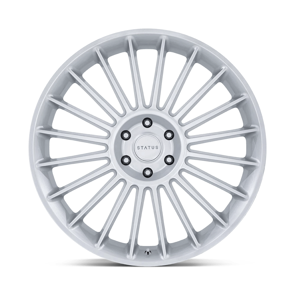 22x9.5 Status Venti Gloss Silver Wheel 6x5.5 (25mm)
