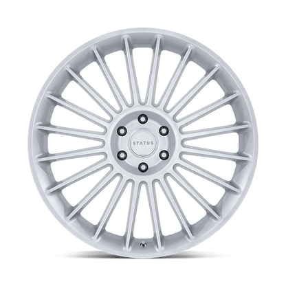 22x9.5 Status Venti Gloss Silver Wheel 6x5.5 (25mm)