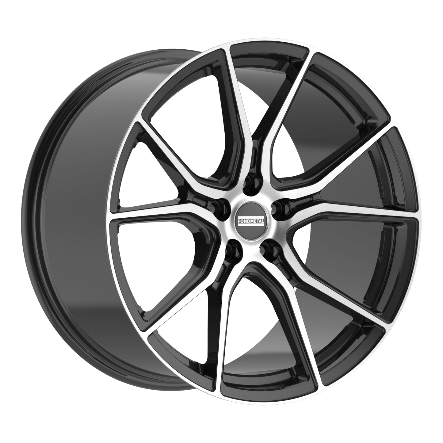 20x9 Fondmetal STC-45 Gloss Black Machined Wheel 5x4.5 (38mm)