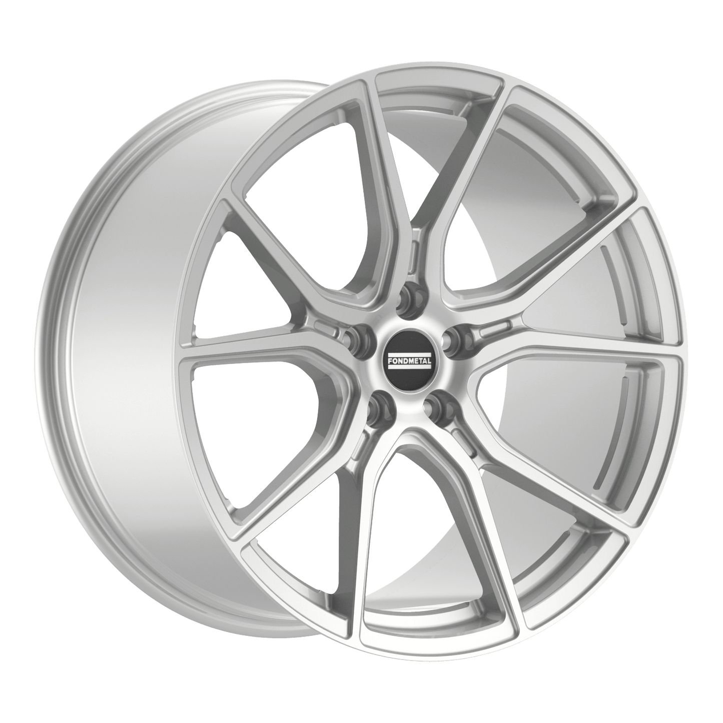 20x9 Fondmetal STC-45 Gloss Silver Wheel 5x4.5 (38mm)