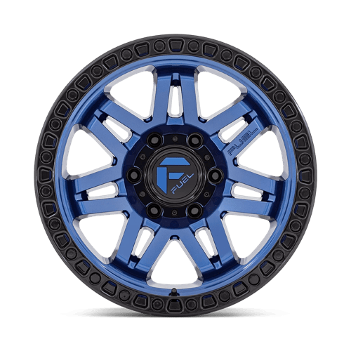 17x9 Fuel Off-Road D813 Syndicate Dark Blue With Black Ring Wheel 6x5.5 (-12mm)