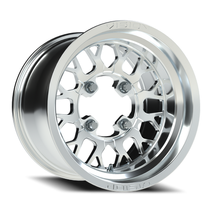 15x10 Vision ATV/UTV 346 Storm Polished Wheel 4x156 (0mm)