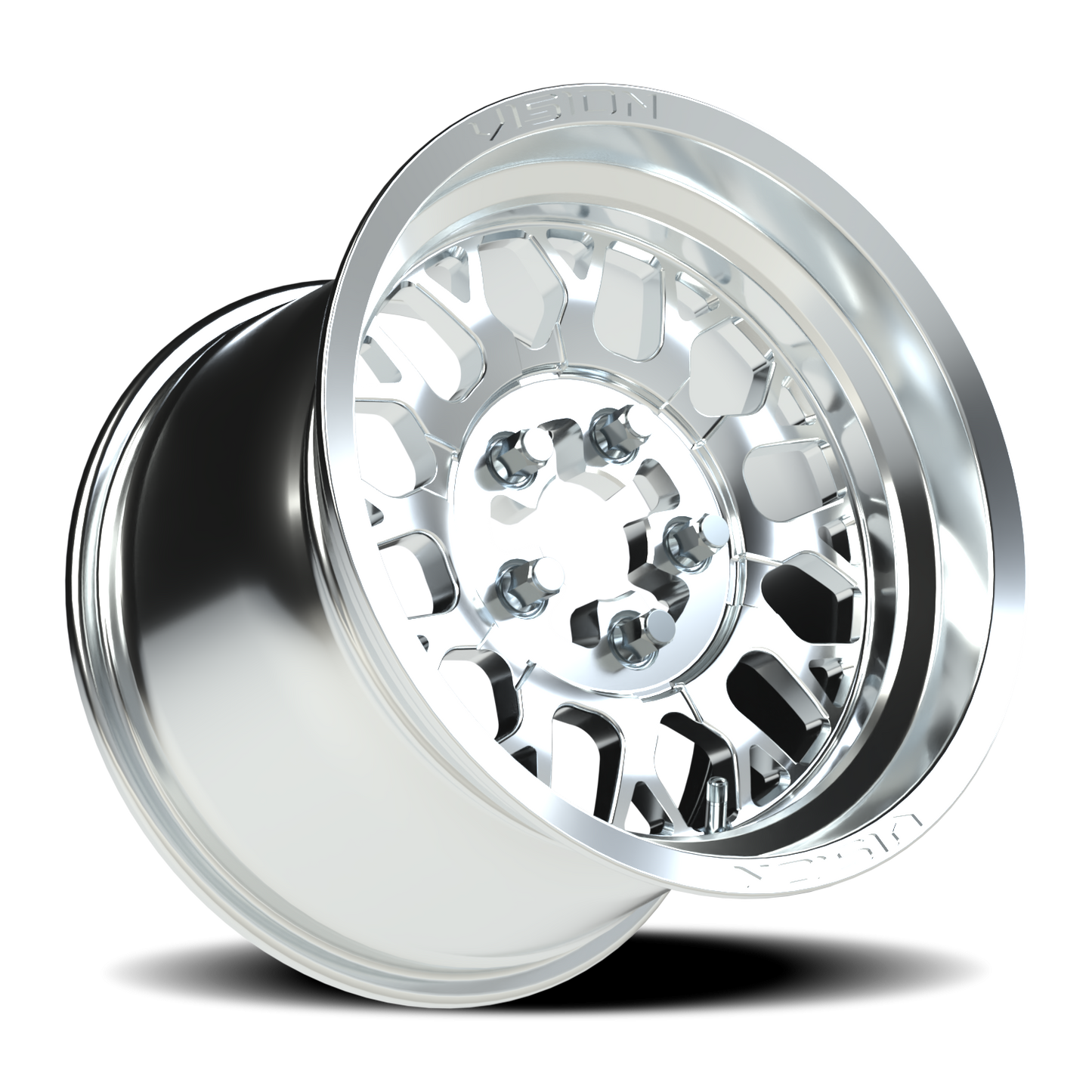 15x10 Vision ATV/UTV 346 Storm Polished Wheel 5x4.5 (25mm)