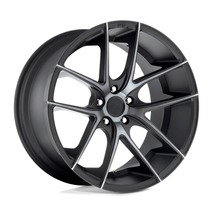 17x8 Niche M130 Targa Matte Black Double Dark Tint Wheel 5x100 (40mm)