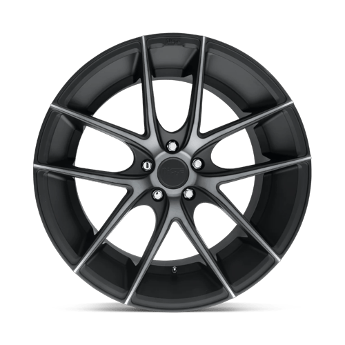 17x8 Niche M130 Targa Matte Black Double Dark Tint Wheel 5x100 (40mm)