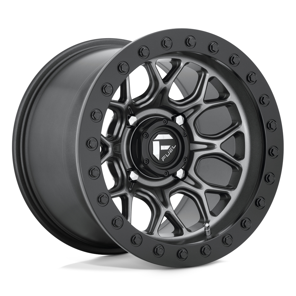 15x10 Fuel UTV D919 Tech Matte Gunmetal Black Ring BEADLOCK Wheel 4x137 (0mm)