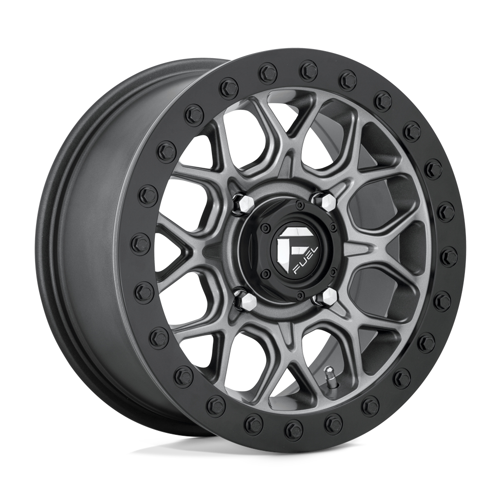 15x7 Fuel UTV D919 Tech Matte Gunmetal Black Ring BEADLOCK Wheel 4x137 (38mm)