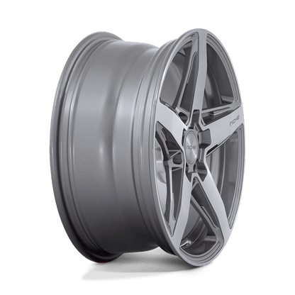 18x8 Niche M270 Teramo Anthracite Brushed Face Tint Clear Wheel 5x100 (30mm)
