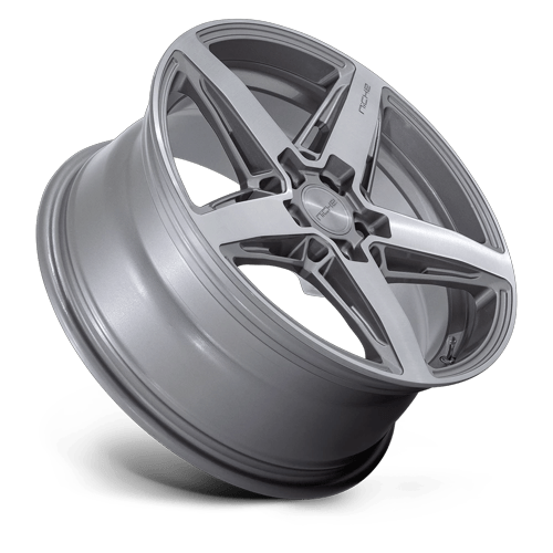 18x8 Niche M270 Teramo Anthracite Brushed Face Tint Clear Wheel 5x100 (40mm)
