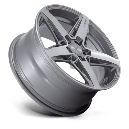 18x8 Niche M270 Teramo Anthracite Brushed Face Tint Clear Wheel 5x100 (40mm)