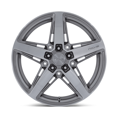 18x8 Niche M270 Teramo Anthracite Brushed Face Tint Clear Wheel 5x4.25 (40mm)
