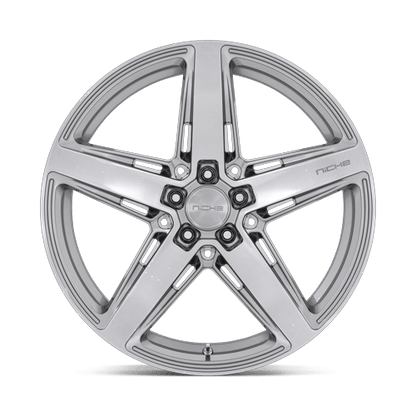 20x10.5 Niche M270 Teramo Anthracite Brushed Face Tint Clear Wheel 5x112 (40mm)