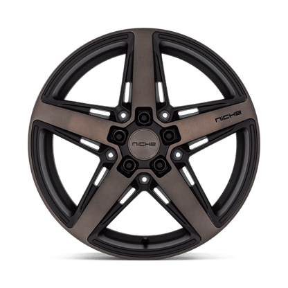 18x8 Niche M271 Teramo Matte Black With Double Dark Tint Face Wheel 5x100 (30mm)