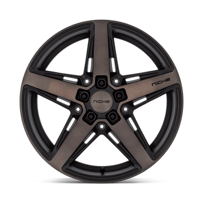 18x8 Niche M271 Teramo Matte Black With Double Dark Tint Face Wheel 5x100 (40mm)