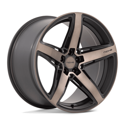 20x10.5 Niche M271 Teramo Matte Black Double Dark Tint Face Wheel 5x120 (20mm)