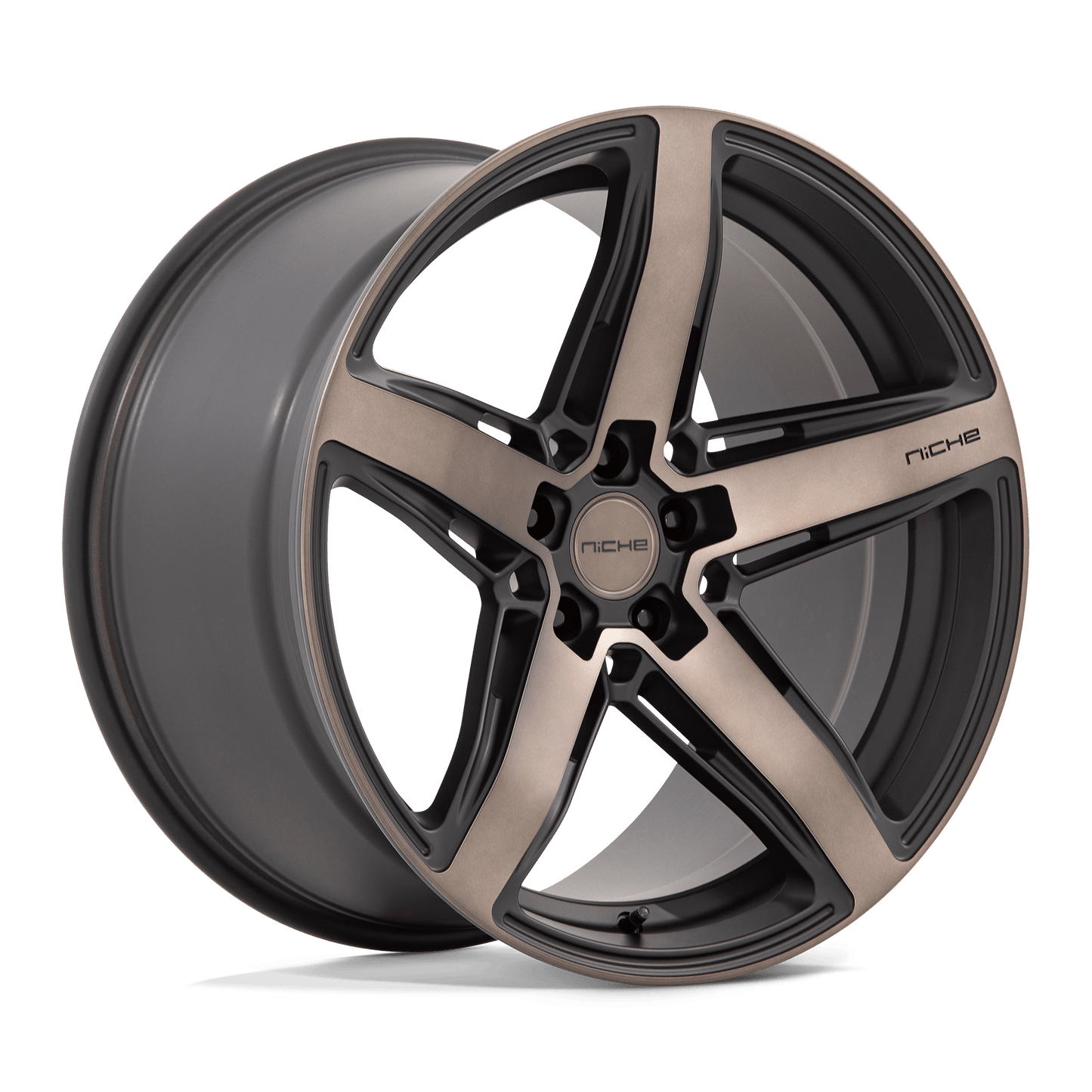 20x11 Niche M271 Teramo Matte Black W/ DDT Face Wheel 5x115 (20mm)