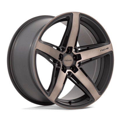 20x10.5 Niche M271 Teramo Matte Black Double Dark Tint Face Wheel 5x112 (20mm)