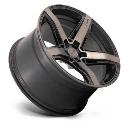 20x10.5 Niche M271 Teramo Matte Black W/ DDT Face Wheel 5x4.5 (20mm)