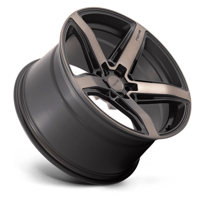 20x10.5 Niche M271 Teramo Matte Black W/ DDT Face Wheel 5x4.5 (20mm)