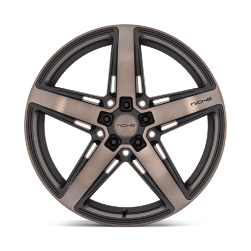 20x10.5 Niche M271 Teramo Matte Black Double Dark Tint Face Wheel 5x112 (20mm)