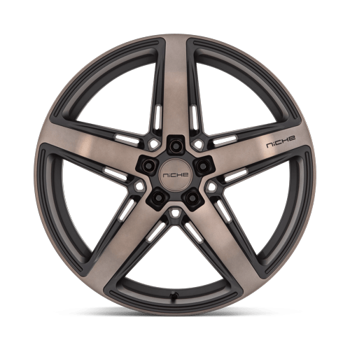 20x10.5 Niche M271 Teramo Matte Black Double Dark Tint Face Wheel 5x112 (20mm)