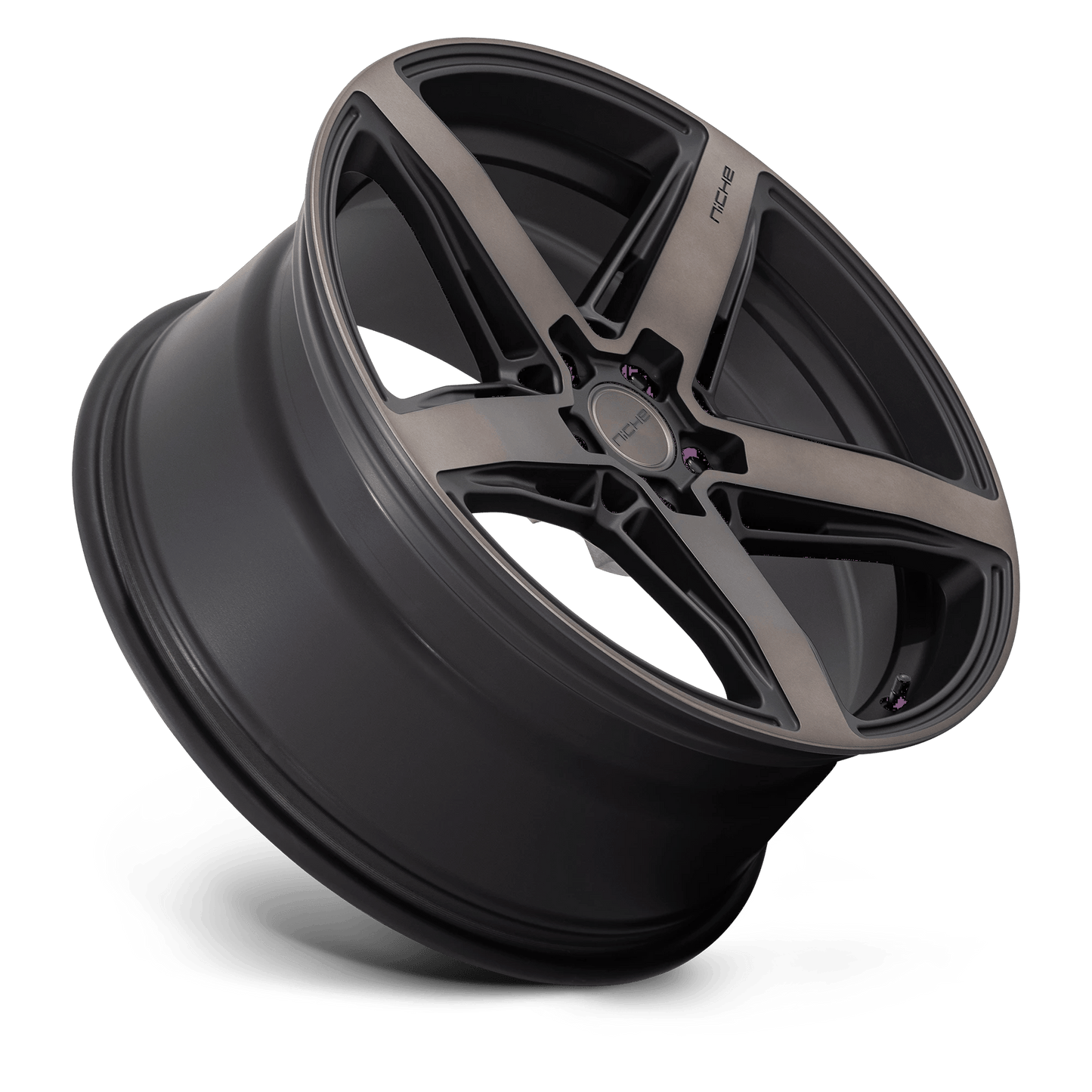 20x10.5 Niche M271 Teramo Matte Black W/ DDT Face Wheel 5x112 (40mm)