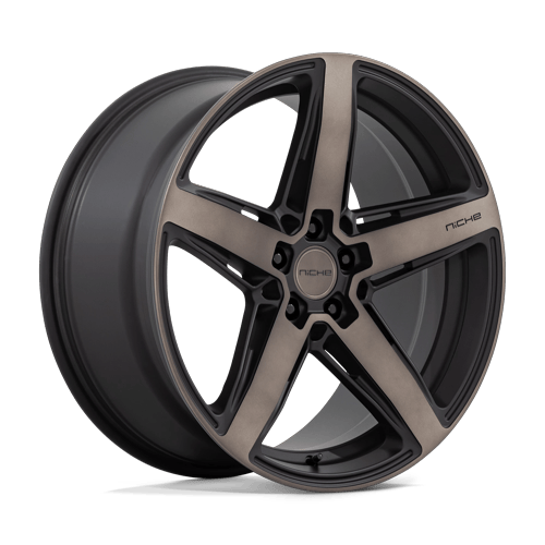 20x10.5 Niche M271 Teramo Matte Black Double Dark Tint Face Wheel 5x120 (40mm)