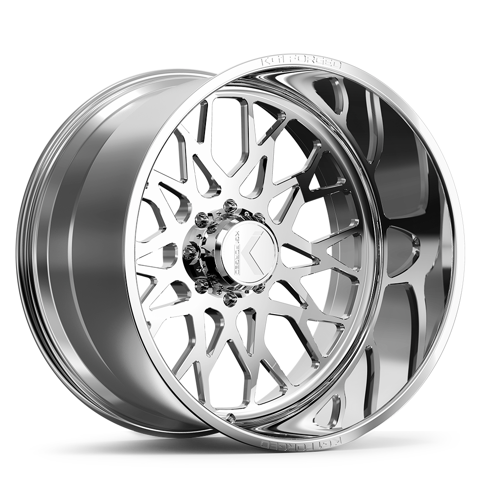 22x10 KG1 Forged KF019 Torture Polished Wheel 8x6.5 (-24mm)