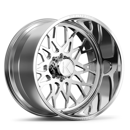 26x16 KG1 Forged KF019 Torture Polished Milled FORGED Wheel 8x180 (-101mm)