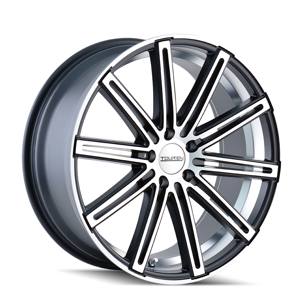 22x8.5 Touren TR40 Black/Machined Wheel 5x112 (35mm)
