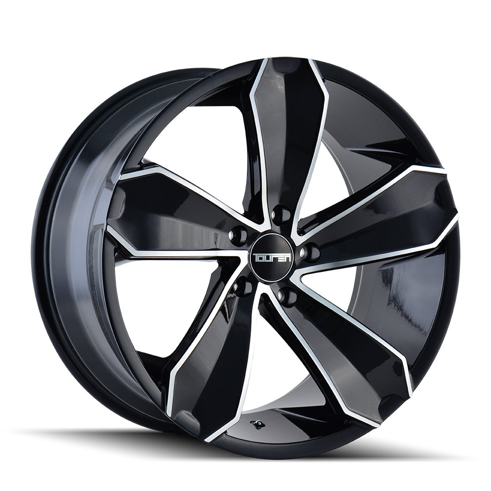 20x8.5 Touren TR71 Gloss Black/Machined Face Wheel 5x112 (30mm)