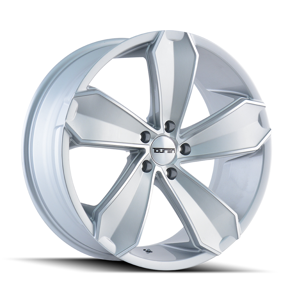 18x8 Touren TR71 Gloss Silver/Machined Face Wheel 5x112 (35mm)