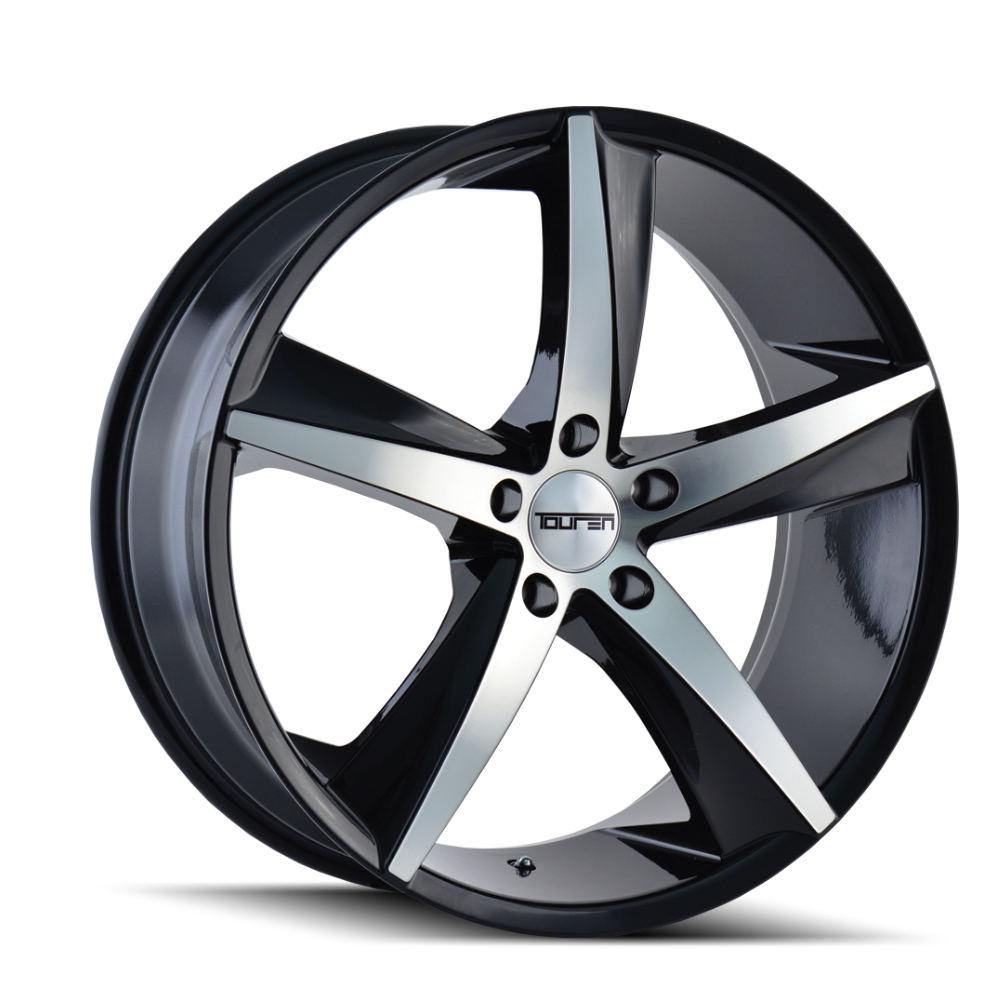 20x8.5 Touren TR72 Gloss Black/Machined Face Wheel 5x112 (30mm)