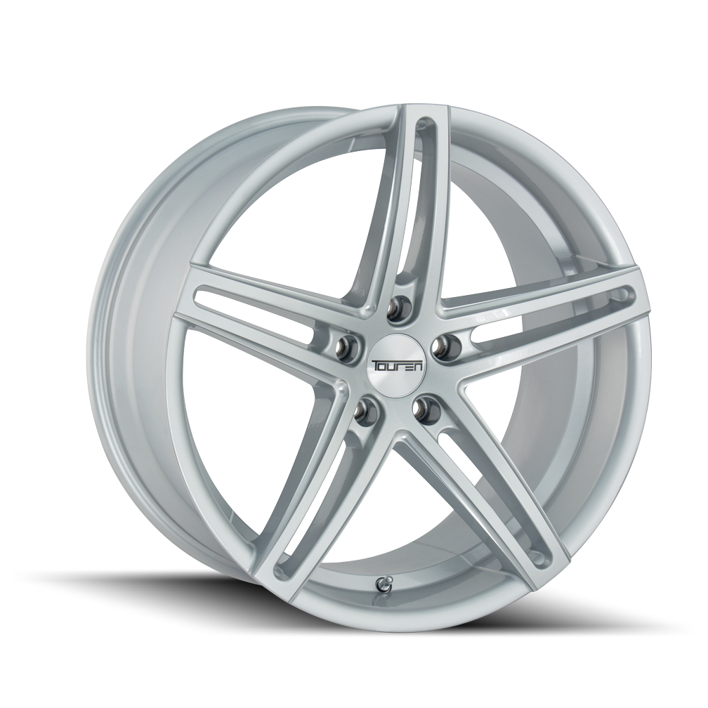 20x8.5 Touren TR73 Gloss Silver/Milled Spokes Wheel 5x120 (30mm)
